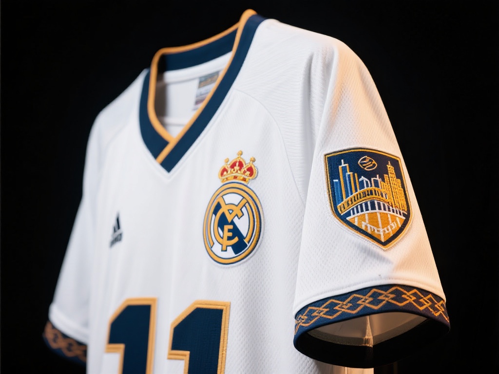 此外，球衣上的细节往往承载着球队的故事。一些设计会